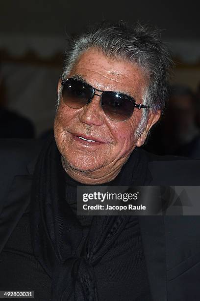 Roberto Cavalli attends the "Roberto Cavalli Annual Party Aboard" : Outside Arrivals at the 67th Annual Cannes Film Festival on May 21, 2014 in...