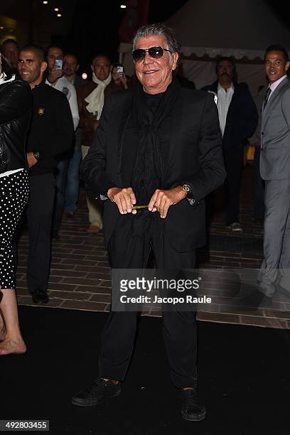 Roberto Cavalli attends the "Roberto Cavalli Annual Party Aboard" : Outside Arrivals at the 67th Annual Cannes Film Festival on May 21, 2014 in...