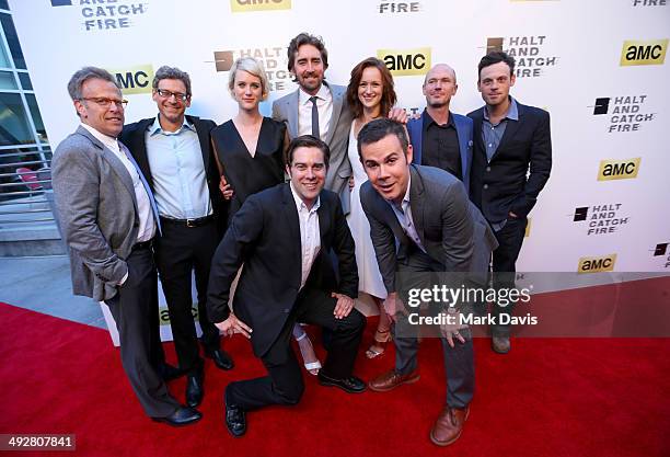 Executive Producer Mark Johnson, Writer Jonathan Lisco, actors Mackenzie Davis, Lee Pace, Kerry Bishe, Toby Huss and Scoot McNairy Show Creators...