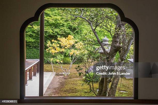 Genko-an garden plants and stones are arranged to create an elegant world of wabi and sabi. The temple is famous for two large windows. The Window of...