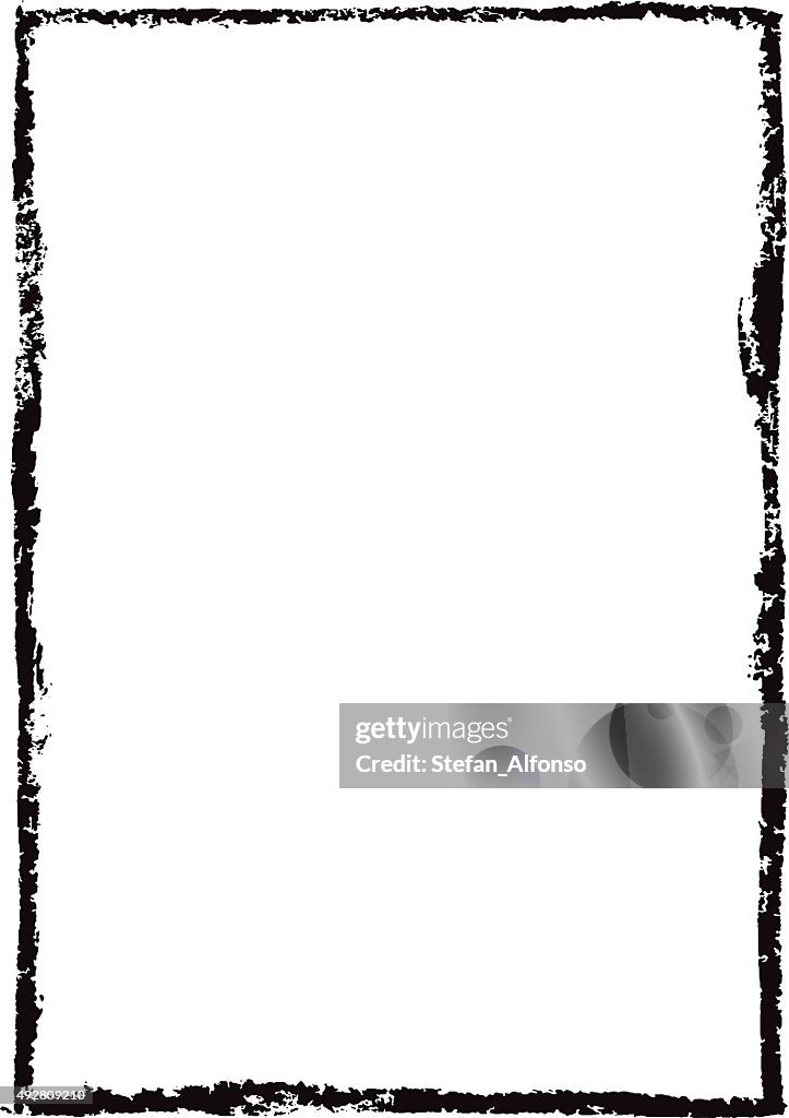 Grunge Scratched Border Frame High-Res Vector Graphic - Getty Images
