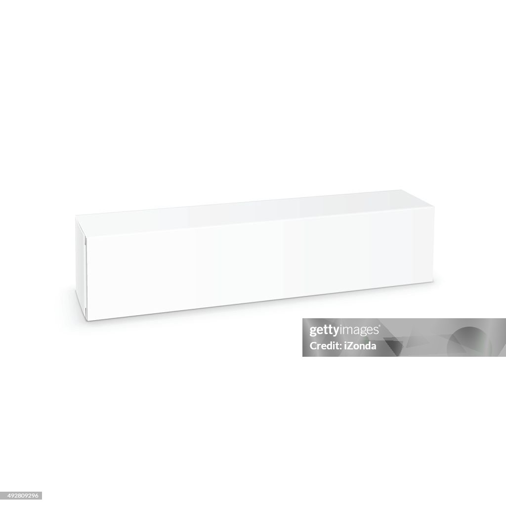 Vector White Blank Packaging Package Pack Toothpaste Box Design ...