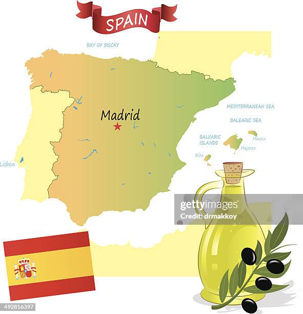 spain - ibiza island stock illustrations