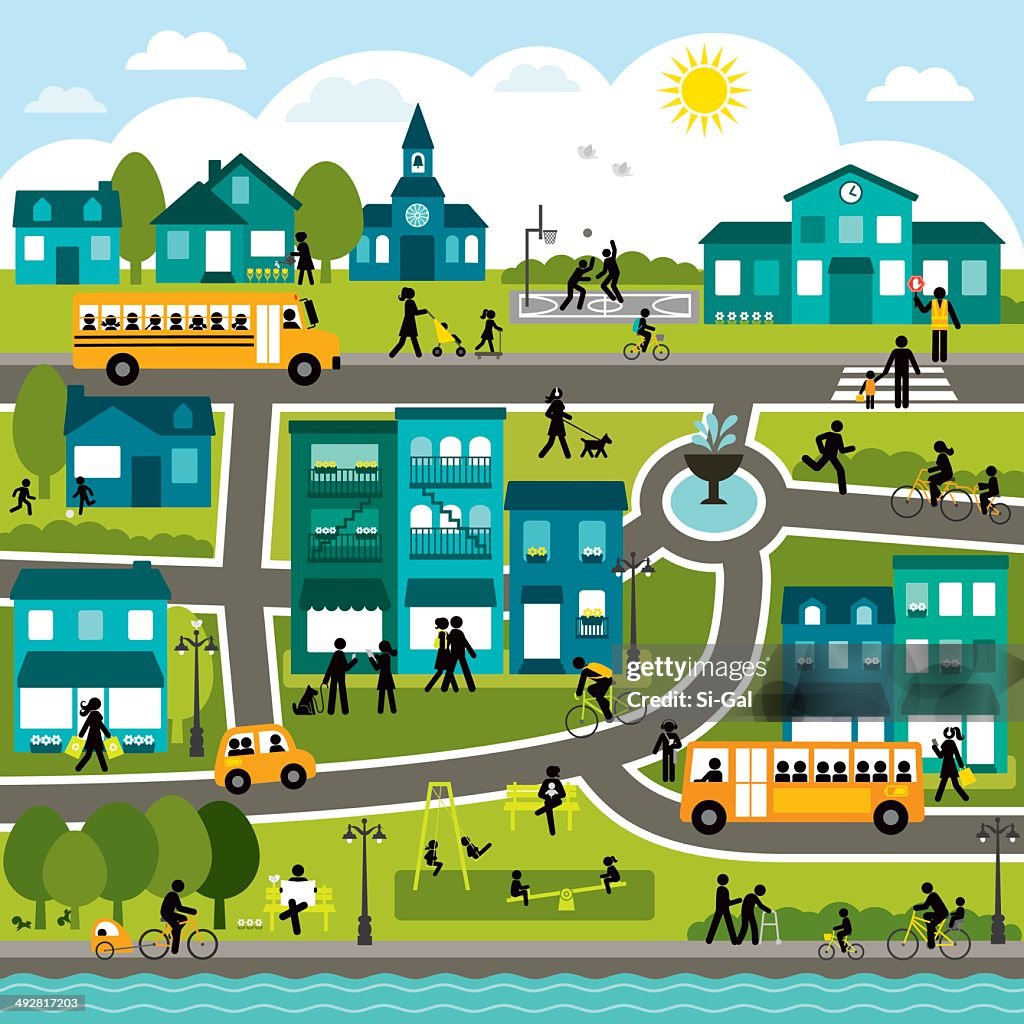 Lively and Active City
