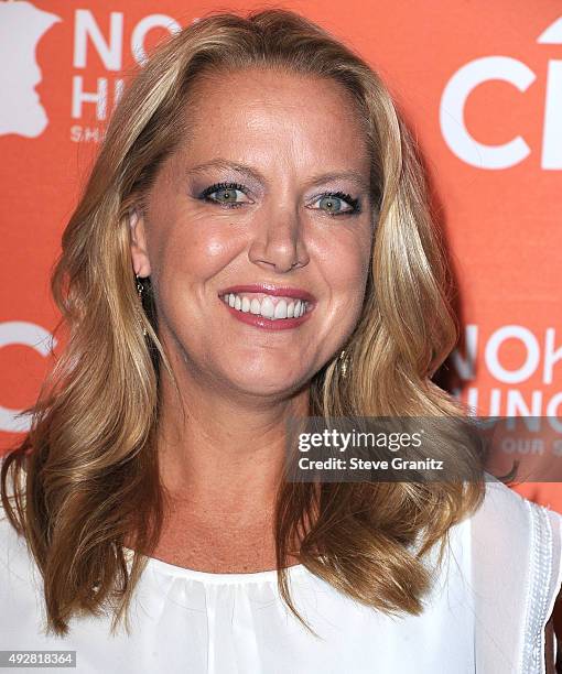 Melissa d'Arabian arrives at the No Kid Hungry Benefit Dinner at Four Seasons Hotel Los Angeles at Beverly Hills on October 14, 2015 in Los Angeles,...