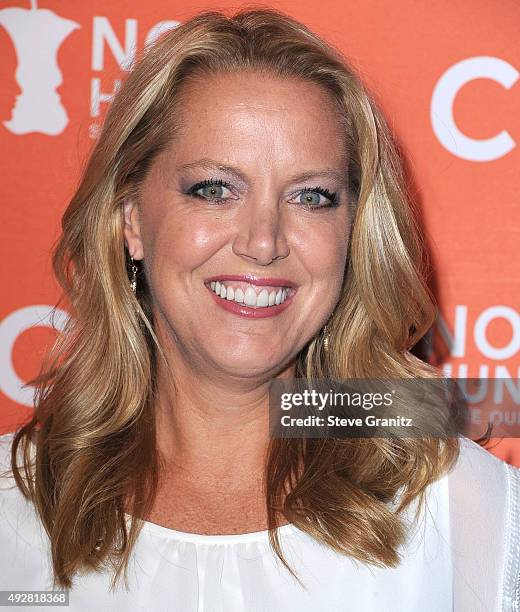 Melissa d'Arabian arrives at the No Kid Hungry Benefit Dinner at Four Seasons Hotel Los Angeles at Beverly Hills on October 14, 2015 in Los Angeles,...