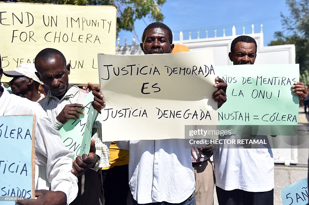 HAITI-HEALTH-PROTEST