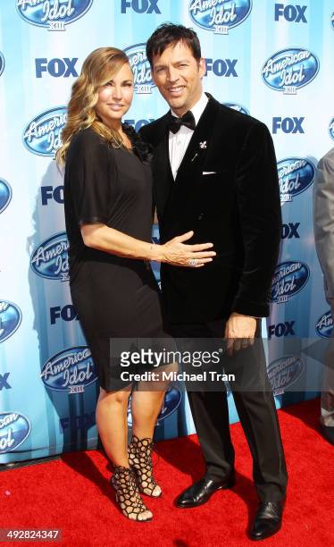 Harry Connick Jr. And his wife, Jill Goodacre arrive at Fox's "American Idol" XIII Finale held at Nokia Theatre L.A. Live on May 21, 2014 in Los...
