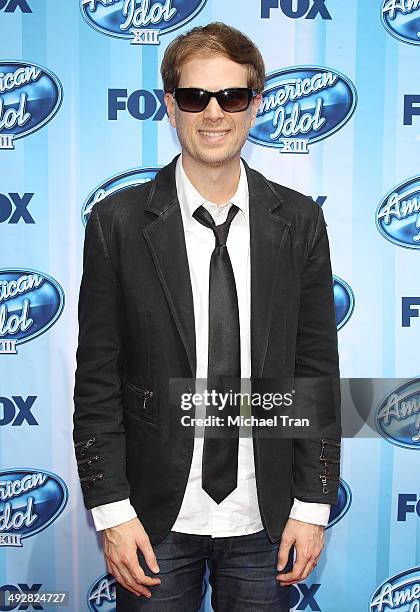 Scott MacIntyre arrives at Fox's "American Idol" XIII Finale held at Nokia Theatre L.A. Live on May 21, 2014 in Los Angeles, California.