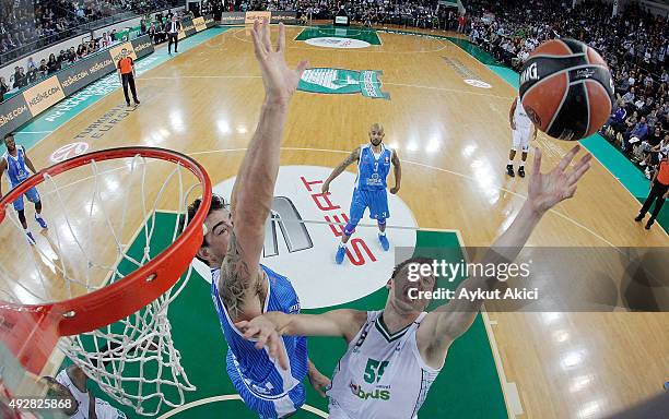 Emir Preldzic, #55 of Darussafaka Dogus Istanbul in action during the Turkish Airlines Euroleague Basketball Regular Season Date 1 game Darussafaka...