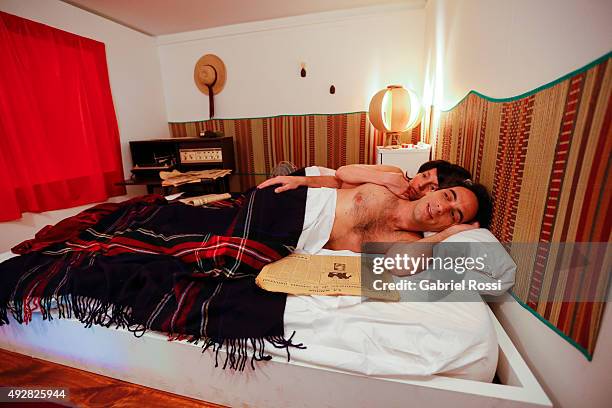 Dormitorio room is seen during La Menesunda show, an installation by Argentine artist Marta Minujin at Buenos Aires Museum of Modern Art on October...