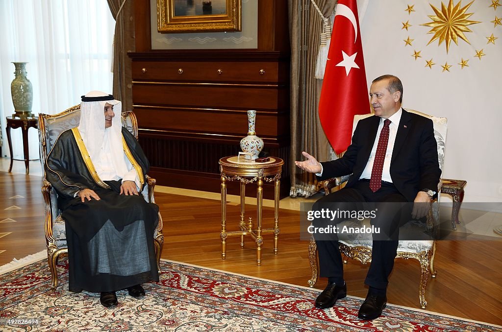 Turkish President Erdogan and Saudi Arabia's FM al-Jubeir meet in Ankara