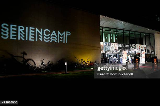 General view of the opening night of the festival for German TV shows 'Seriencamp' at HFF on October 15, 2015 in Munich, Germany. The Seriencamp is...