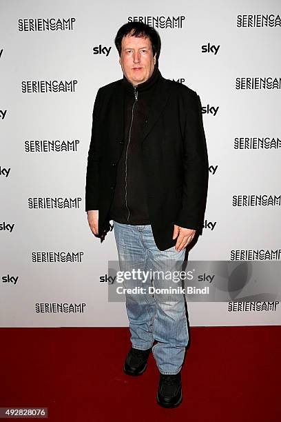 Des Doyle attends the opening night of the festival for German TV shows 'Seriencamp' at HFF on October 15, 2015 in Munich, Germany. The Seriencamp is...