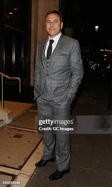 David Walliams attends Ant and Dec's joint 40th Birthday party at Kensington Roof Gardens on October 15, 2015 in London, England.