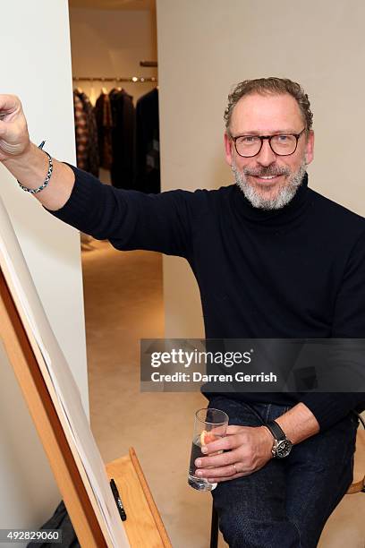 Russell Marsh attends the Christopher Kane Art Class 2015 at Christopher Kane Flagship 6-7 Mount Street on October 15, 2015 in London, England.