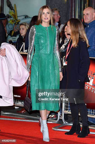 Agyness Deyn attends a screening of "Sunset Song" during the BFI London Film Festival at Vue West End on October 15, 2015 in London, England.