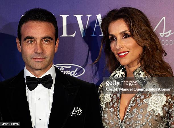 Enrique Ponce and Paloma Cuevas attend Arts, Sciences and Sports Telva Awards 2015 at Palau de Les Arts Reina Sofia on October 15, 2015 in Valencia,...