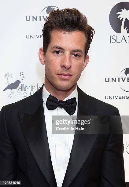 Mark Ronson attends the Amy Winehouse Foundation Gala Red Carpet at The Savoy Hotel on October 15, 2015 in London, England.