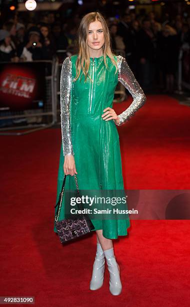 Agyness Deyn attends a screening of "Sunset Song" during the BFI London Film Festival at Vue West End on October 15, 2015 in London, England.