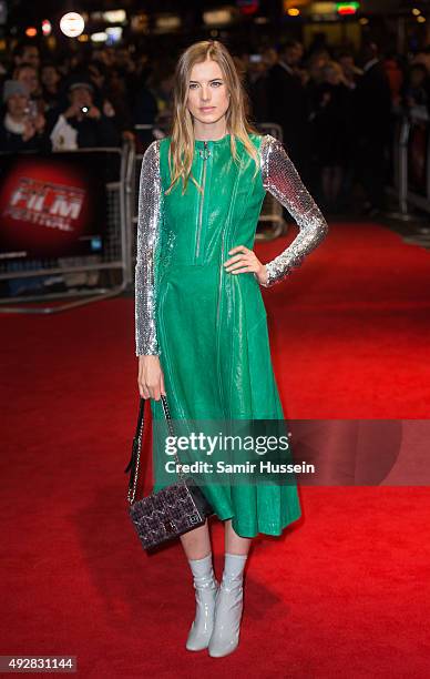 Agyness Deyn attends a screening of "Sunset Song" during the BFI London Film Festival at Vue West End on October 15, 2015 in London, England.