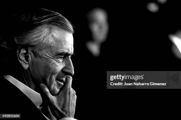 Bernard-Henri Levy attends fashion 'ICON Awards, Men of the Year' at Casa Velazquez on October 15, 2015 in Madrid, Spain.