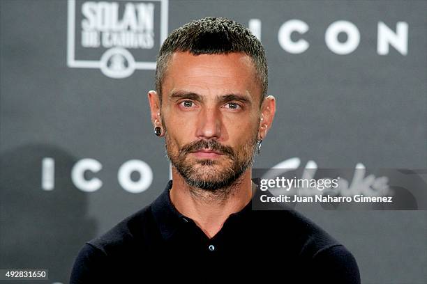 David Delfin attends fashion 'ICON Awards, Men of the Year' at Casa Velazquez on October 15, 2015 in Madrid, Spain.