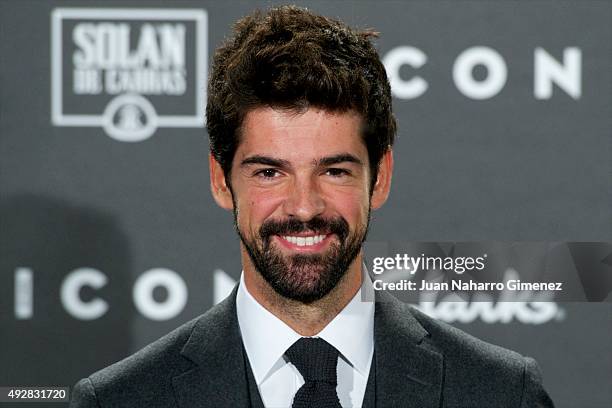 Miguel Angel Munoz attends fashion 'ICON Awards, Men of the Year' at Casa Velazquez on October 15, 2015 in Madrid, Spain.