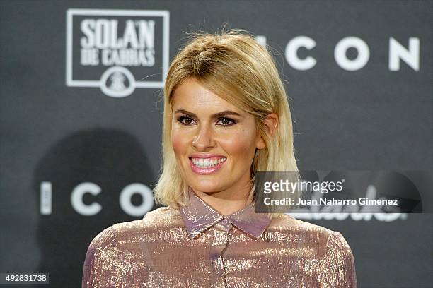 Adriana Abenia attends fashion 'ICON Awards, Men of the Year' at Casa Velazquez on October 15, 2015 in Madrid, Spain.