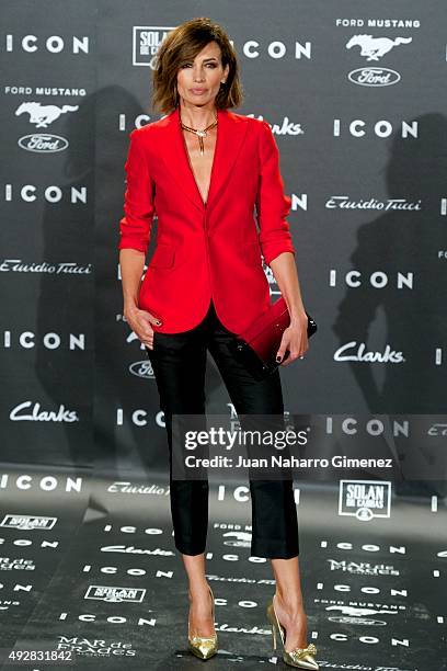 Nieves Alvarez attends fashion 'ICON Awards, Men of the Year' at Casa Velazquez on October 15, 2015 in Madrid, Spain.