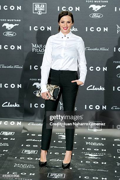Cristina Abad attends fashion 'ICON Awards, Men of the Year' at Casa Velazquez on October 15, 2015 in Madrid, Spain.