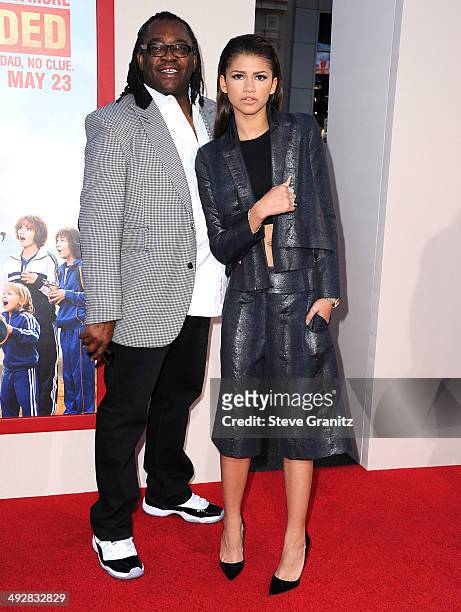 Kazembe Ajamu and Zendaya arrives at the "Blended" - Los Angeles Premiere at TCL Chinese Theatre on May 21, 2014 in Hollywood, California.