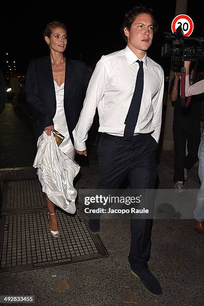 Heidi Klum and Vito Schnabel are seen on day 8 of the 67th Annual Cannes Film Festival on May 21, 2014 in Cannes, France.