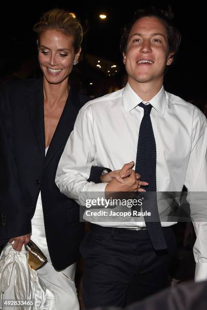 Heidi Klum and Vito Schnabel are seen on day 8 of the 67th Annual Cannes Film Festival on May 21, 2014 in Cannes, France.