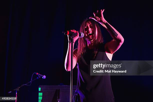 Dia Frampton of Arches performs on stage at The Paramount Theater on May 21, 2014 in Seattle, Washington.