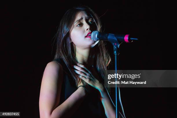 Dia Frampton of Arches performs on stage at The Paramount Theater on May 21, 2014 in Seattle, Washington.