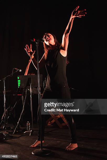 Dia Frampton of Arches performs on stage at The Paramount Theater on May 21, 2014 in Seattle, Washington.