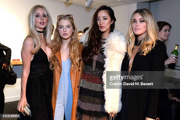Diana Vickers, Anais Gallagher, Betty Bachz and Kara Rose Marshall attend as Meg Mathews and Baker Street Boys launch "The Line" collection...