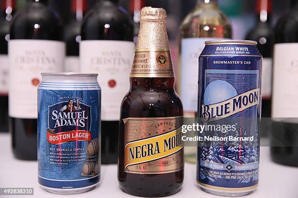 Samuel Adams, Negra Modelo and Blue Moon beers on display at Giada De Laurentiis' Italian Feast presented by Ronzoni sponsored by The New York Post...