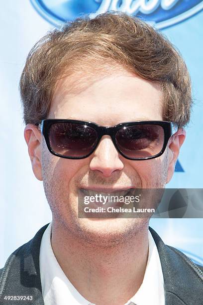 Singer Scott MacIntyre arrives at the American Idol XIII grand finale at Nokia Theatre L.A. Live on May 21, 2014 in Los Angeles, California.