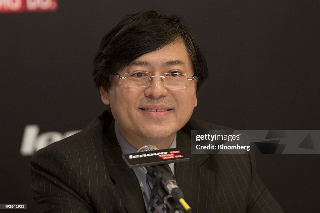 Lenovo Group Ltd. Chairman And CEO Yang Yuanqing Attends Annual Results News Conference