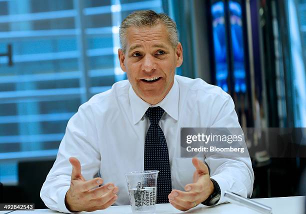 Russ Girling, chief executive officer of TransCanada Corp., speaks during an interview in New York, U.S., on Wednesday, May 21, 2014. "The industry...