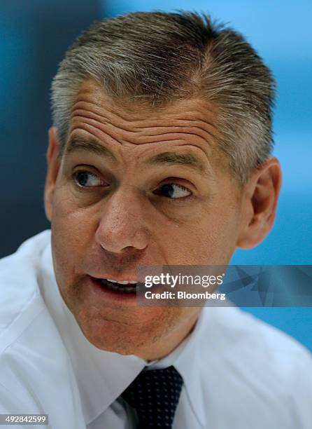 Russ Girling, chief executive officer of TransCanada Corp., speaks during an interview in New York, U.S., on Wednesday, May 21, 2014. "The industry...
