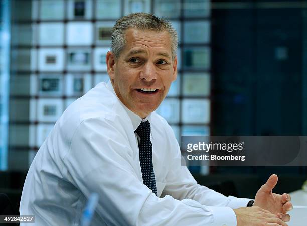 Russ Girling, chief executive officer of TransCanada Corp., speaks during an interview in New York, U.S., on Wednesday, May 21, 2014. "The industry...