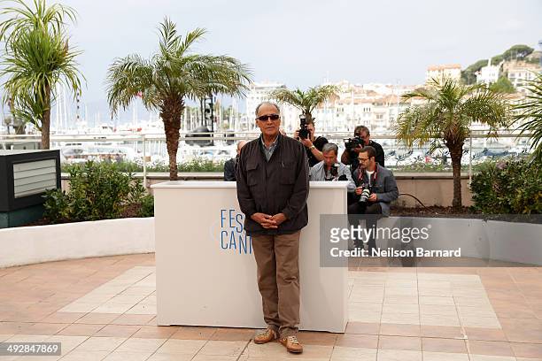Director Abbas Kiarostami attends the Short Films Jury photocall during the 67th Annual Cannes Film Festival on May 22, 2014 in Cannes, France.