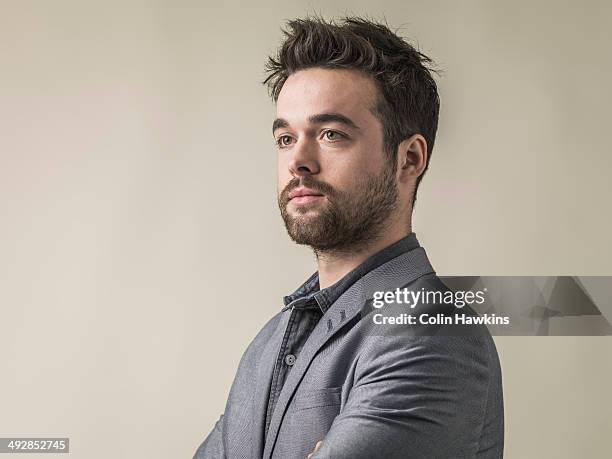 portrait of young man - man portrait looking away stock pictures, royalty-free photos & images