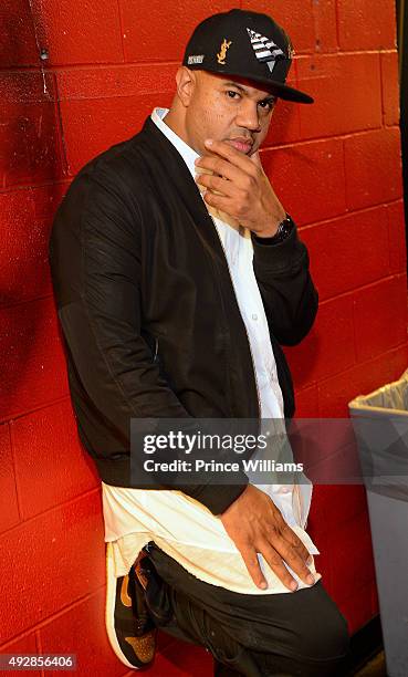 Lenny S backstage at The Tabernacle on October 8, 2015 in Atlanta, Georgia.