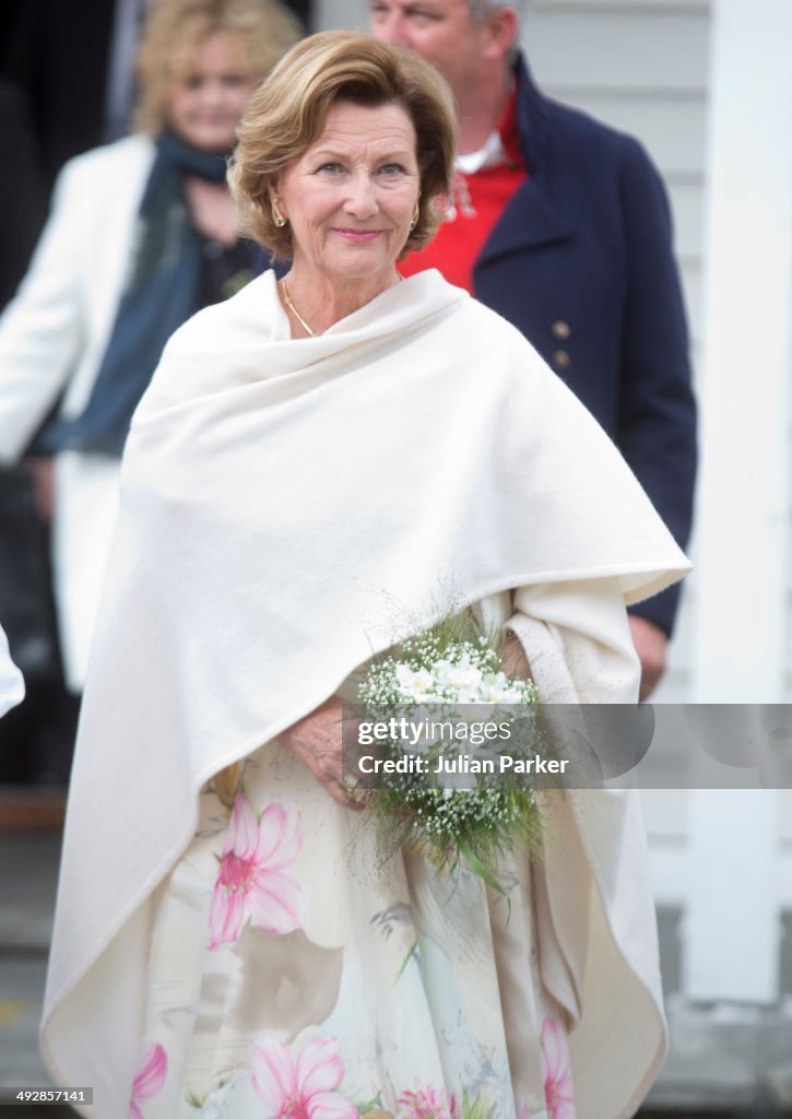 King Harald And Queen Sonja Of Norway Visit More And Romsdal County In Norway - Day 1