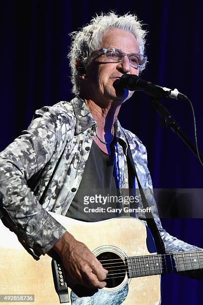 Kevin Cronin of REO Speedwagon performs onstage at the T.J. Martell 40th Anniversary NY Gala at Cipriani Wall Street on October 15, 2015 in New York...