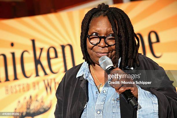Host, actress Whoopi Goldberg, speaks at Chicken Coupe during Food Network & Cooking Channel New York City Wine & Food Festival presented by FOOD &...
